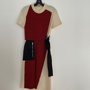 3.1 Phillip Lim size 2 asymmetrical wool dress.